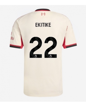 Liverpool Hugo Ekitike #22 Maglia Gara Trasferta Repliche 2025-26 Maniche Corte